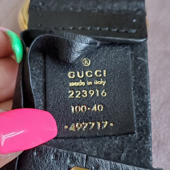 Authentic Gucci Belt Black Leather - Picture 6 of 6